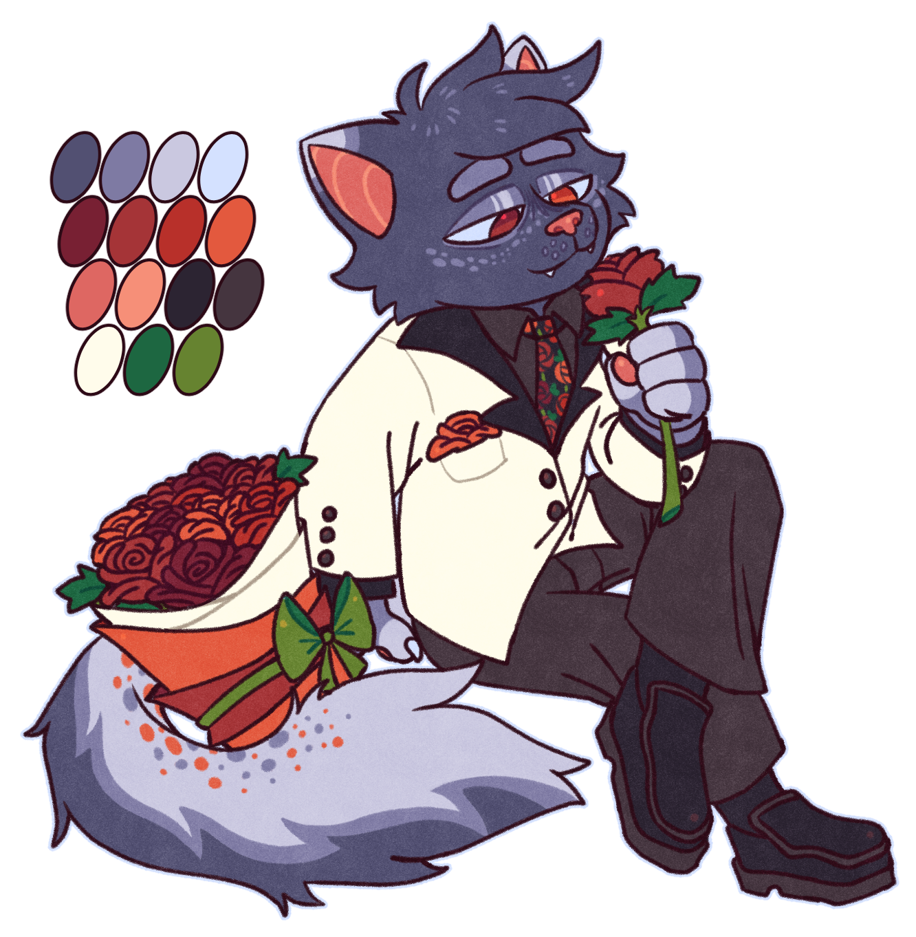 grey cat custom outfit